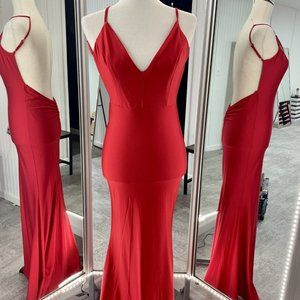 Red Prom Dress, Red Formal Dress, Prom Gown, Gala Gown, Evening Gown, Medium